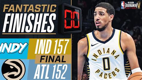 Final 5:50 EXCITING ENDING Pacers vs Hawks .